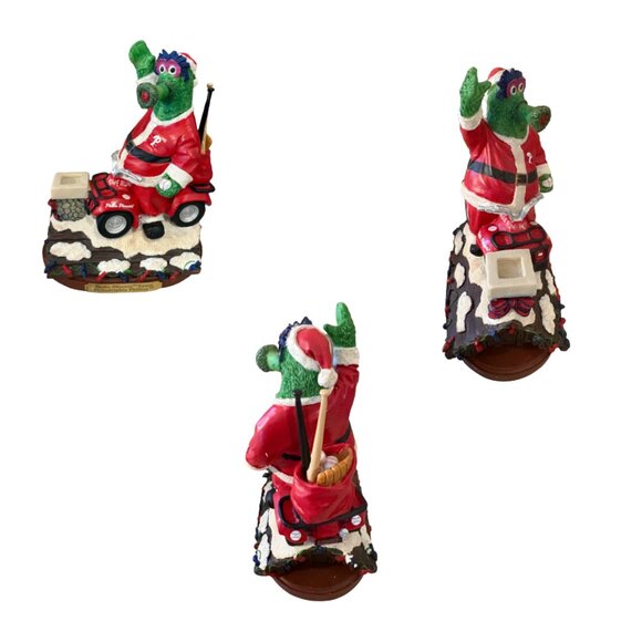 Phillies Phanatic Santa Christmas Figurine Limited Edition 2003 Team Collectible - Picture 2 of 5
